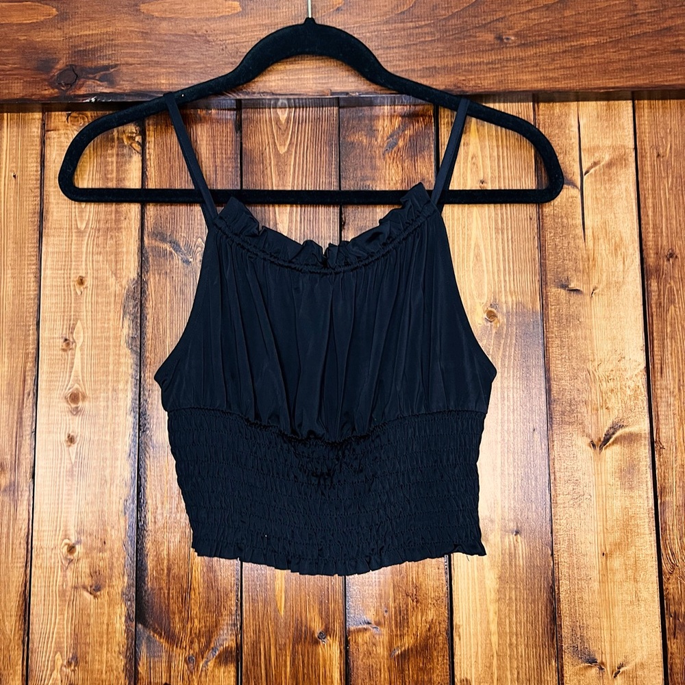 Urban Outfitters, high neck tank top, black, small